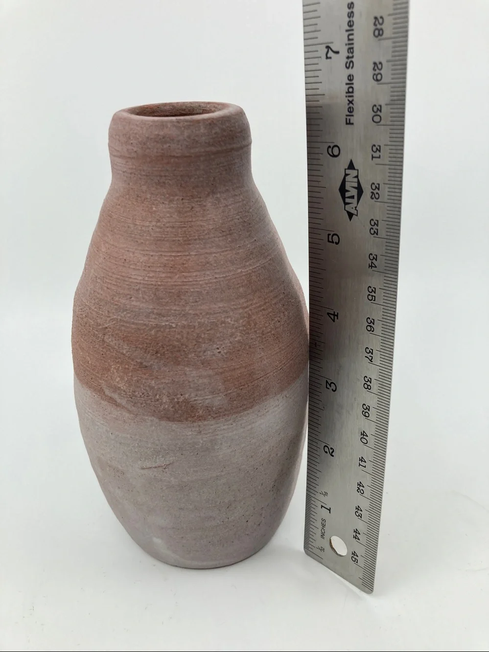 Sheldon Ceramics Terra Cotta Bottle Vase 6”